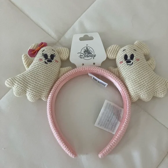 Disney Ghost Headband with Pink and Cream Accents - Picture 5 of 5